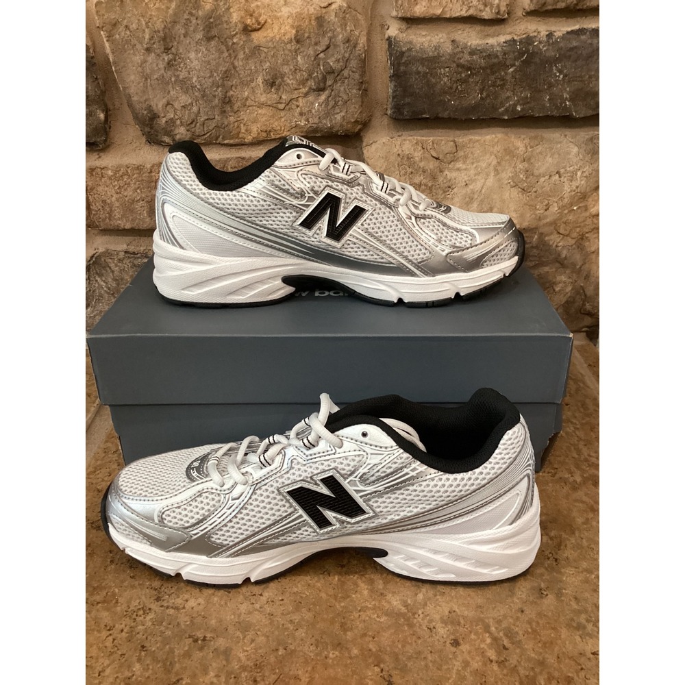 New Balance 740 Size Mens 8.5 Womens 10 White Grey Silver Mesh Running Shoes New - Picture 2 of 8